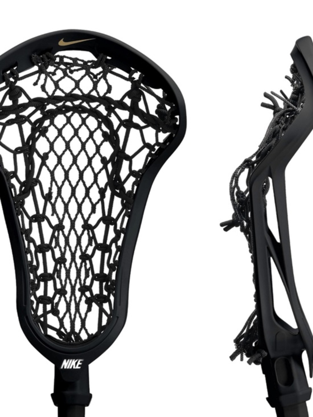 New NIKE LUNAR ELITE 3 Strung Lacrosse Head Women’s Lacrosse Black